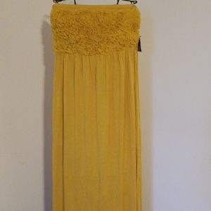 Mustard maxi dress